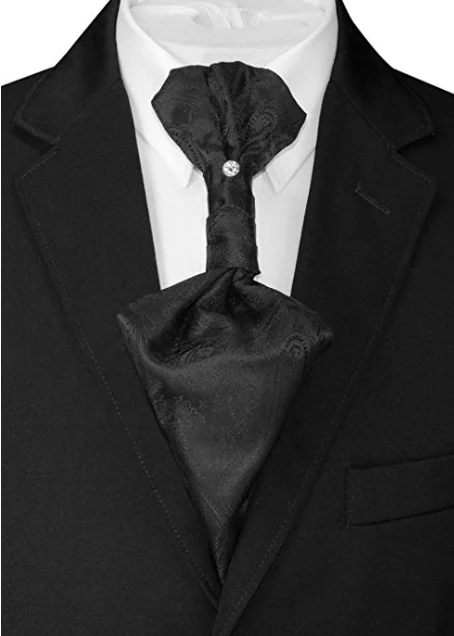 
Design high quality black cravat ascot 