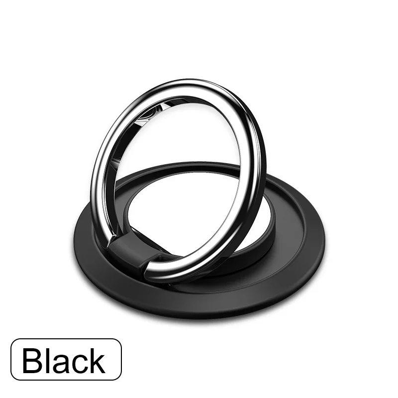 

Smartphone Mount Kickstand Magnetic Finger Ring Holder Metal Ring Hook With Mirror, Blue;black;red;pink;gold