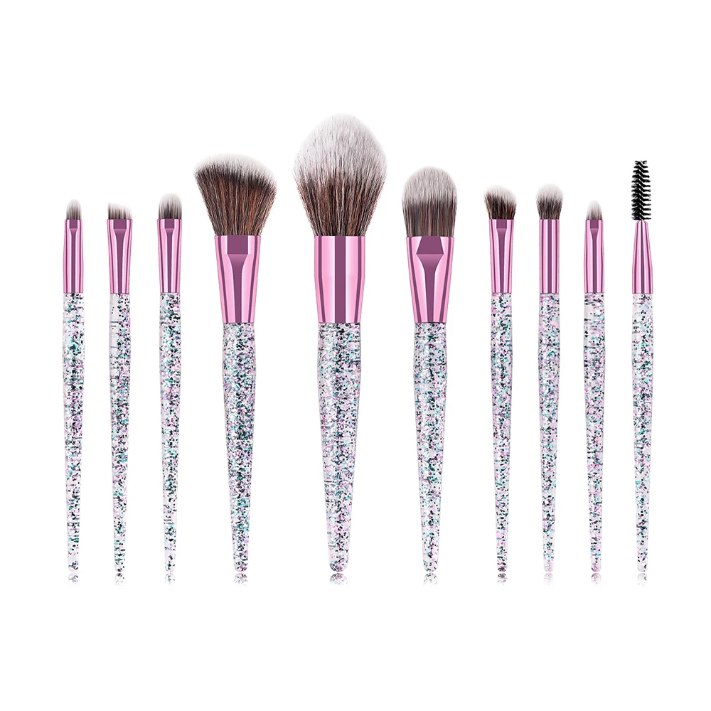 

Private Label Soft Touch Makeup Brushes 10PCS Professional Foundation Eye Face Make-up Brushes Set Wholesale 10PCS