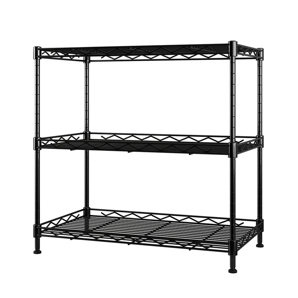 

Heavy Duty stainless steel adjustable closet wire shelving, Black / white / silver / customized