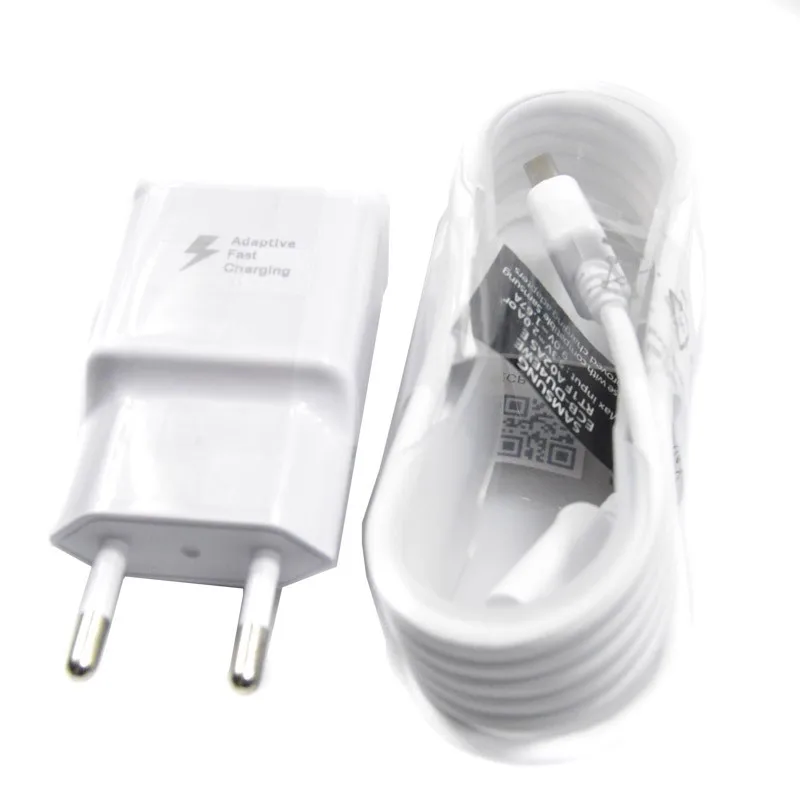 

9V 1.7A Adaptive Fast Charging Wall Charger 1.2M Micro Usb V8 Cable For Samsung Galaxy S6 S7