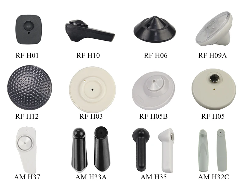 Special rate black or customized color clothing security alarm eas hard tags mini square rf hard tag