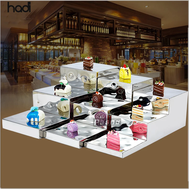 Luxury Catering Equipment Steel Buffet Risers Dessert Buffet Display ...