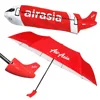 Any Customized Shape New Design Souvenirs Premium Anniversary Army camouflage Gifts Blue Sky Thai Airasia Plane Umbrella