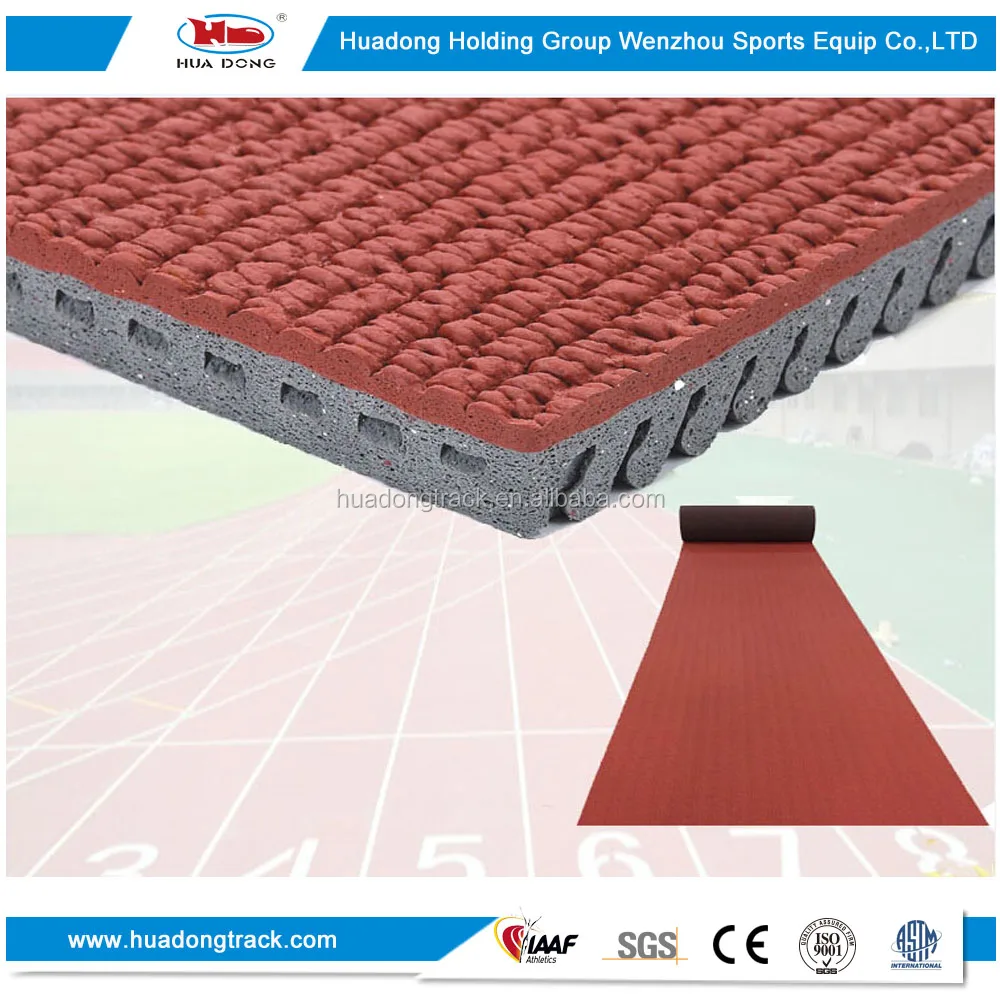 
400m stadium runway material outdoor mat synthetic rubber running track 