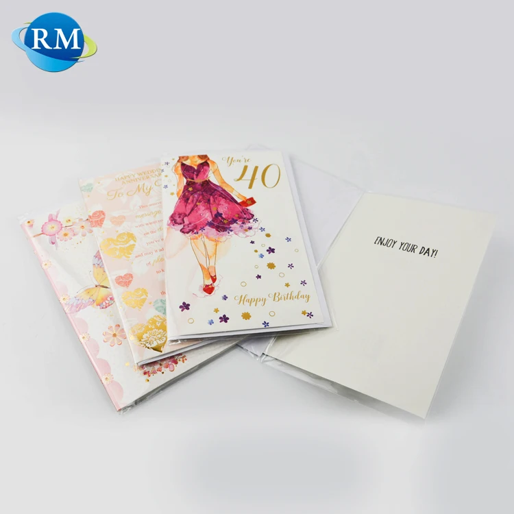 
Wholesale Bulk Blank Paper Birthday Greeting Cards And Envelopes 