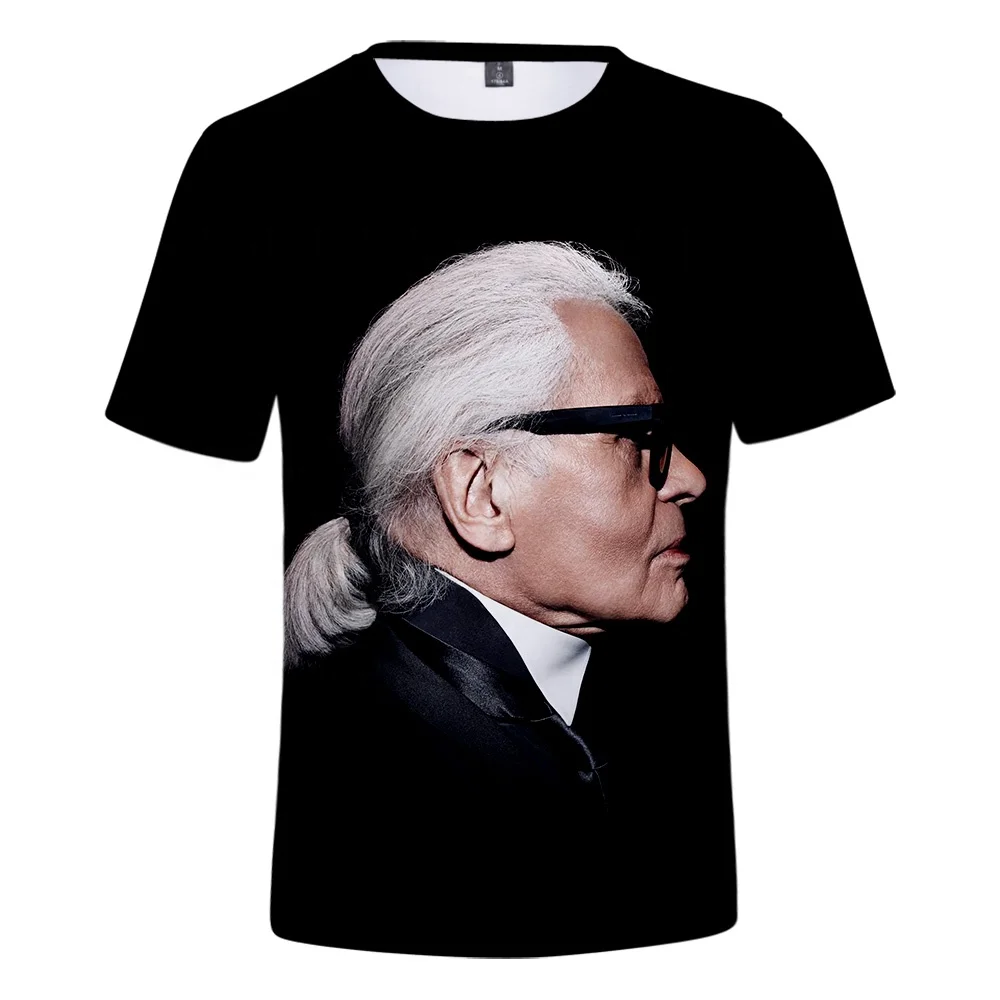 

Karl t-shirts custom wholesale drop shipping 3D printing summer T-shirts for men, N/a