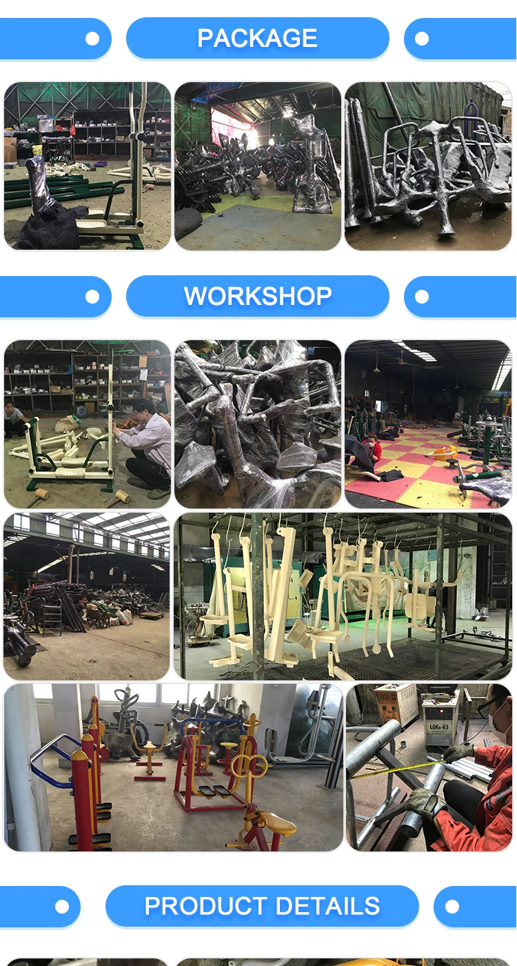 two seat durable outdoor Twisting Waist Fitness Equipment training equipment