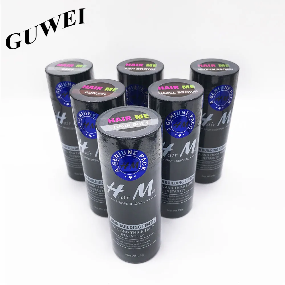 

Guwei Fiber Hair Straightener Iron Hair Thickening Spray Hair Fiber Gossyplum Herbaceum 15g 25g 30g, 15 colors in stock;more colors for oem