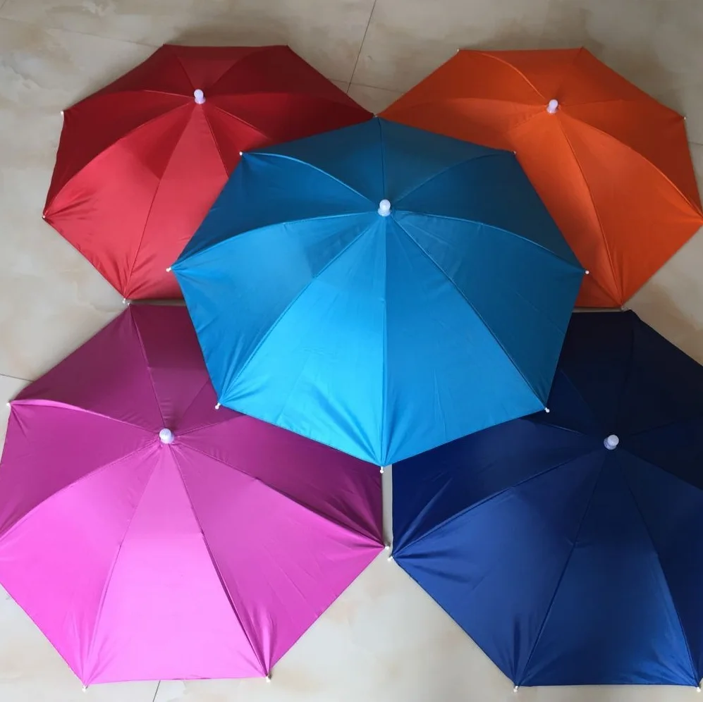 Big Size Pure Color Logo Print Portable Sun UV Block Fishing Umbrella