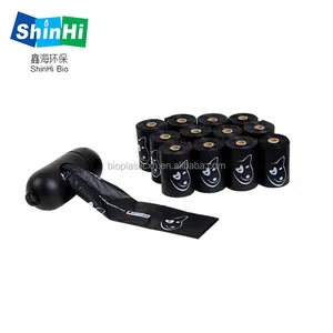 Image of custom printed biodegradable plastic dog poop bags for sale