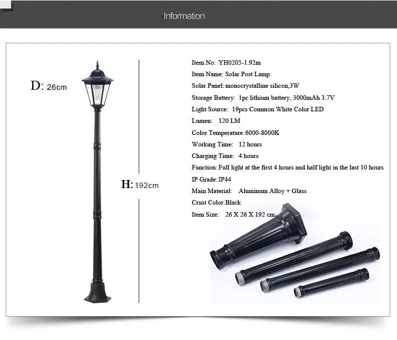 Chinese Products Solar Power Lamp Sold Led Light Hs Code 9405409000