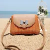 zm80019a 2018 new candy color slant fashion straw bag bowknot beach bags single shoulder lady handbag