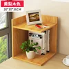 2 Tier Wooden Wall Mounted Corner Kitchen Shelf Unit Storage Organizer bookcase