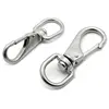Silver Swivel Eye Spring Snap Hook Quick Chain Fastener Hook Carabiner Multi Purpose
