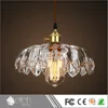 Wholesale European Vintage Style Rope Ceiling Lamp Color Glass Flower Pendant Light