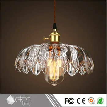 Wholesale European Vintage Style Rope Ceiling Lamp Color Glass