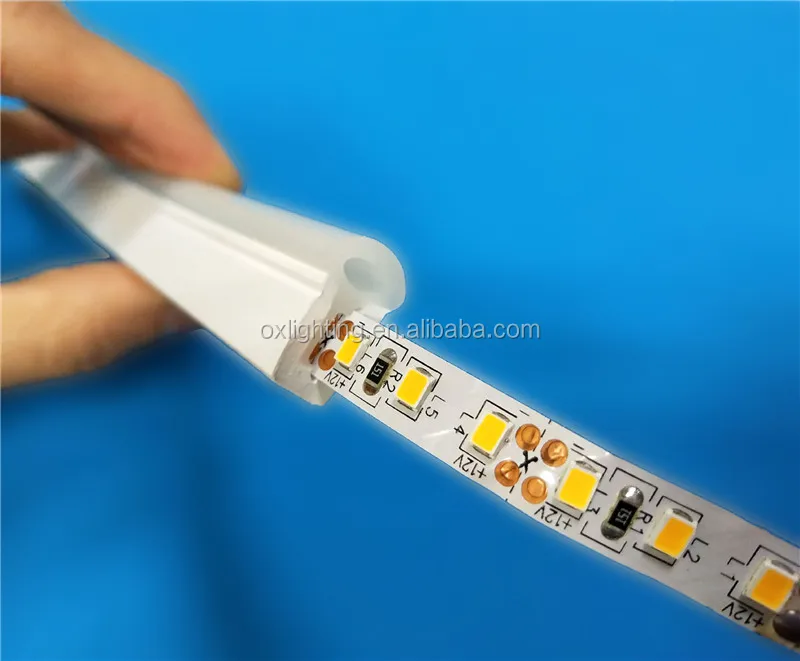 Silicon Led Light Strip Diffusers Flexible Silicone Led Neon Rubber Diffuser Extrusion For Neon