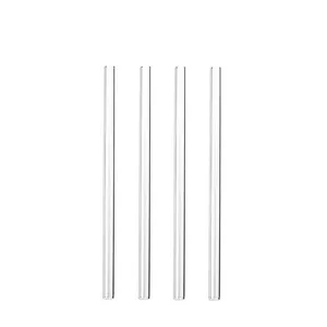 borosilicate reusable handmade eco friendly glass drinking straw