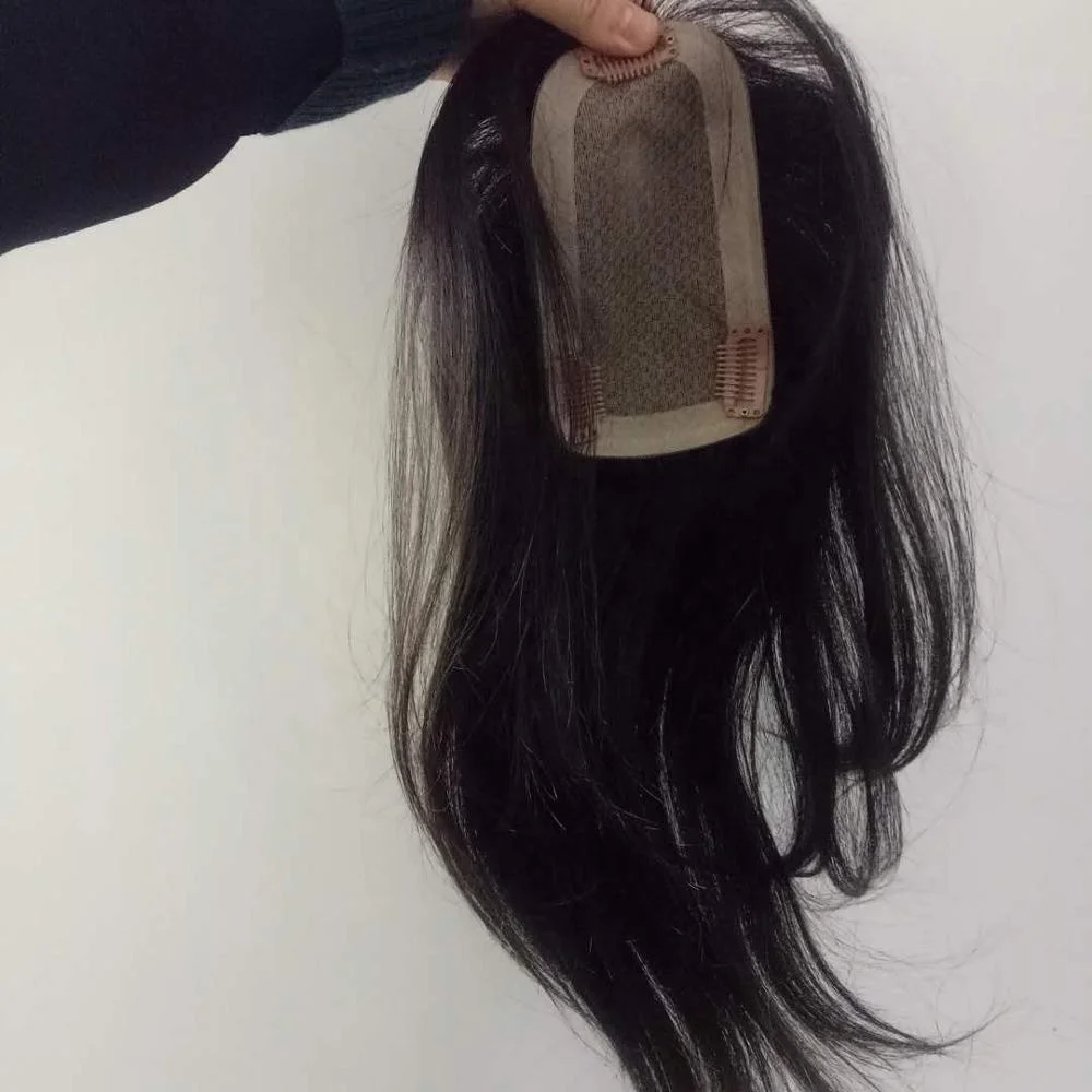 

Qingdao cuticle aligned hair topper wigs for black women