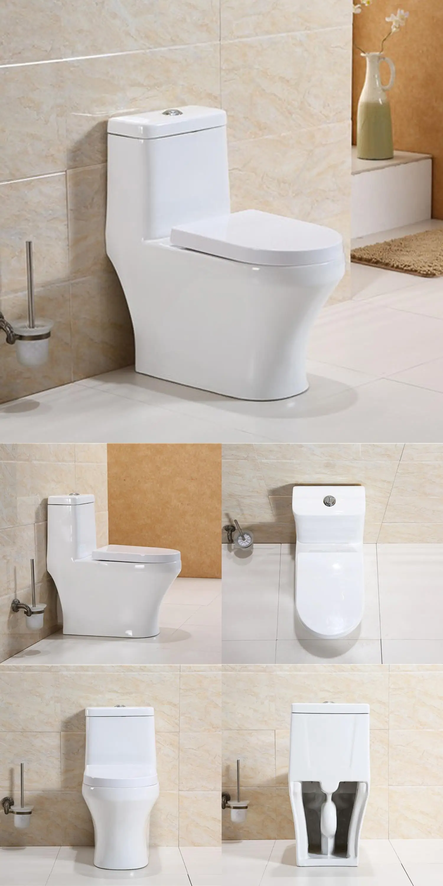 Chaozhou Sanitary Ware Bathroom Ceramic one Piece Wc Toilet JY1001