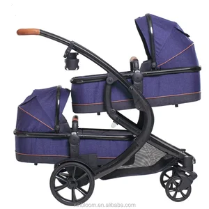 Image of 2007New Deluxe XS-TS59 zhe jiang XinYue Aluminum alloy travel items 5 point Harness en1888 Baby Tandem Twins Prams