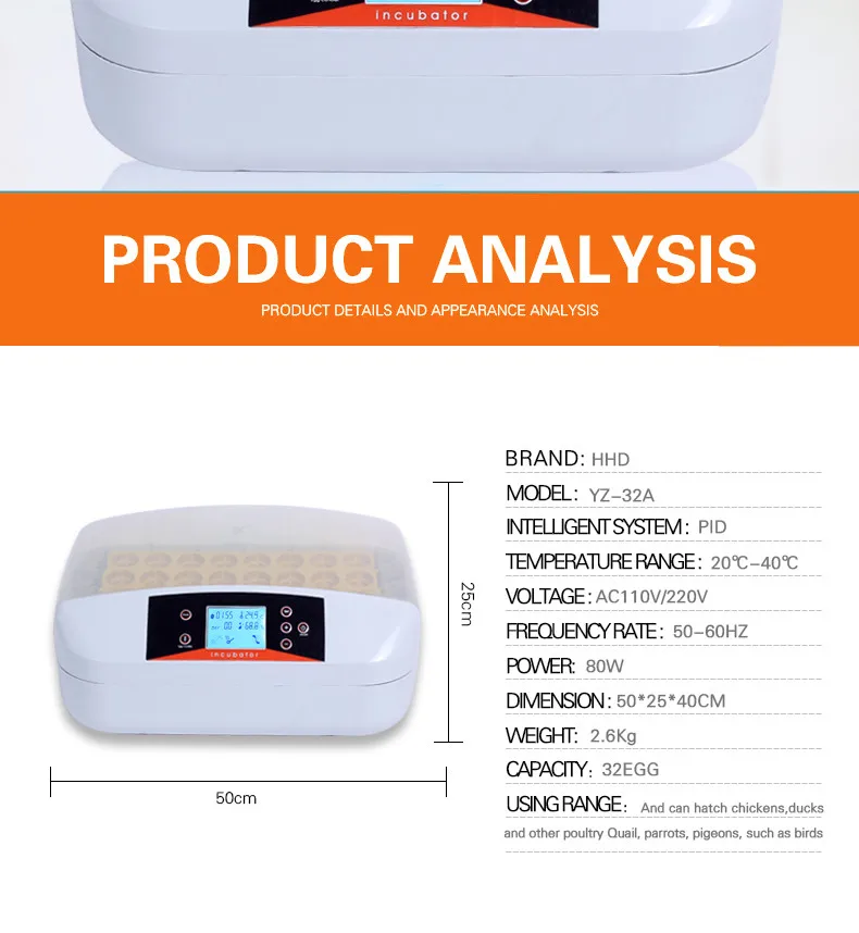Hhd Brand Factory Price Incubator New Products 30 Egg ...