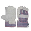 10.5 inch pasted cuff cow split leather cheap combination safety gloves
