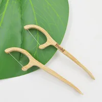 

Chinese Supplier Hard Long Handle Y Shape Recyclable Wooden Dental Floss Bamboo