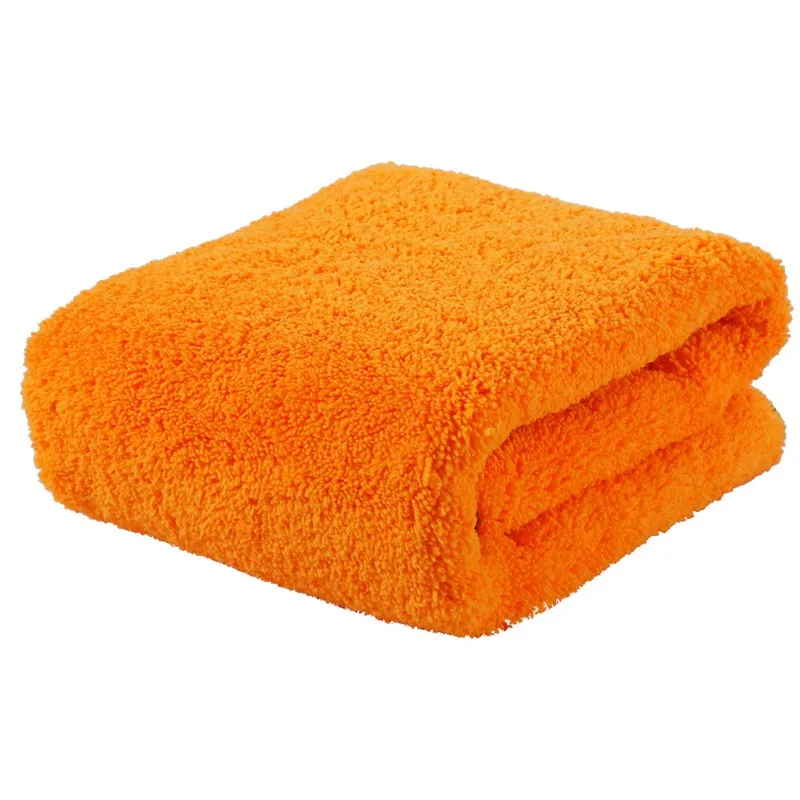 Soft Coral Fleece Car 1200 Gsm Plush Microfiber Car Drying Cloth - Buy ...