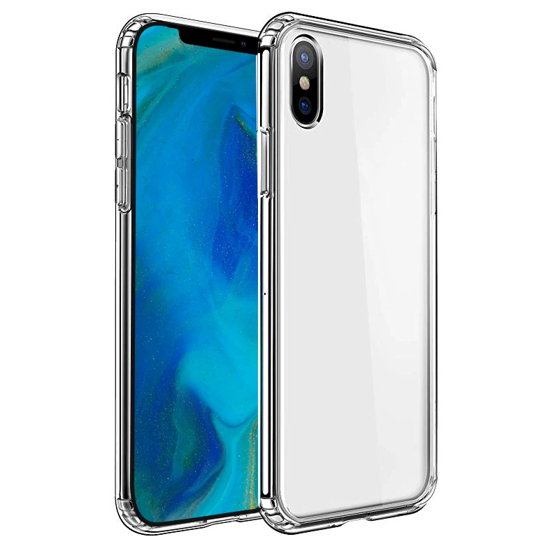 Clear Protective PC TPU Bumper Cover Phone Case For iPhone XR X XS Max