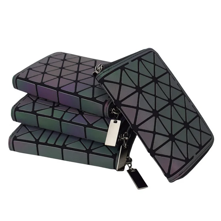 Wholesale New unisex Short Wallet Geometric Luminous Wallet Female Min  Clutch Bags Standard Wallet Purse Card Holder Noctilucent purse From  m.