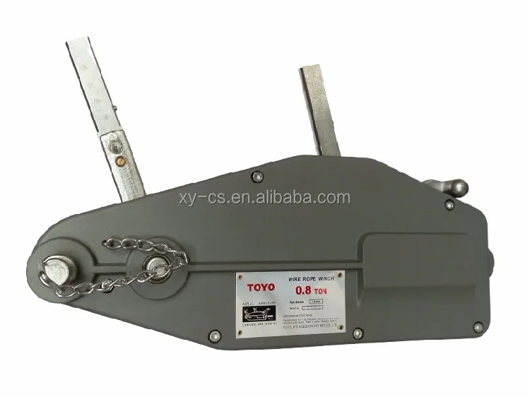 20 Meters Long Steel Wire Rope Manual Hoist Winch with 0.8-5.4T Capacity for Power Construction