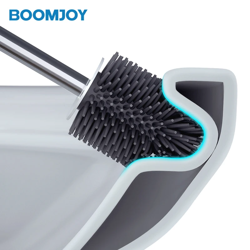 

BOOMJOY innovative toilet brush B5 and holder with plastic handle, Customized