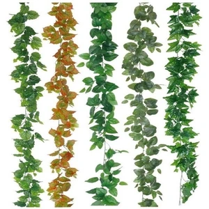 Image of Colorful fake leaf ivys for wall hanging