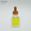 30ml clear square smoke oil dropper bottles 50ml transparent rectangle e cig 15ml bottle paper box 15ml dropper bottle size