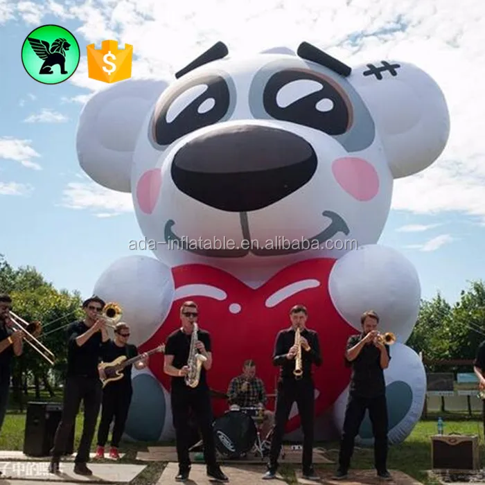 Bơm Hơi khổng lồ Hart Gấu Phim Hoạt H&igrave;nh Inflatable Cho Quảng C&aacute;o Trang Tr&iacute; Sự Kiện W05095