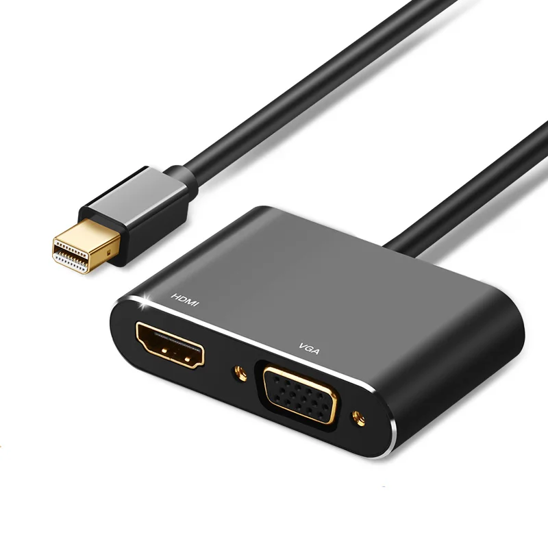 Mini Displayport To Hdmi Vga Adapter Thunderbolt 2 Converter Dp Cable For Macbook Air 13 Surface Pro 4 Mini Displayport Buy 2 In 1 Thunderbolt 1 2 Mini Dp To Hdmi Vga