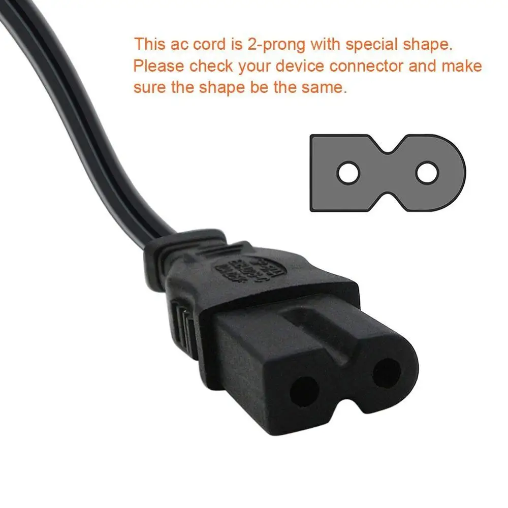 6ft Us U.l Approved 110v 2 Prong Polarized 2 Slot Flat Pin Home