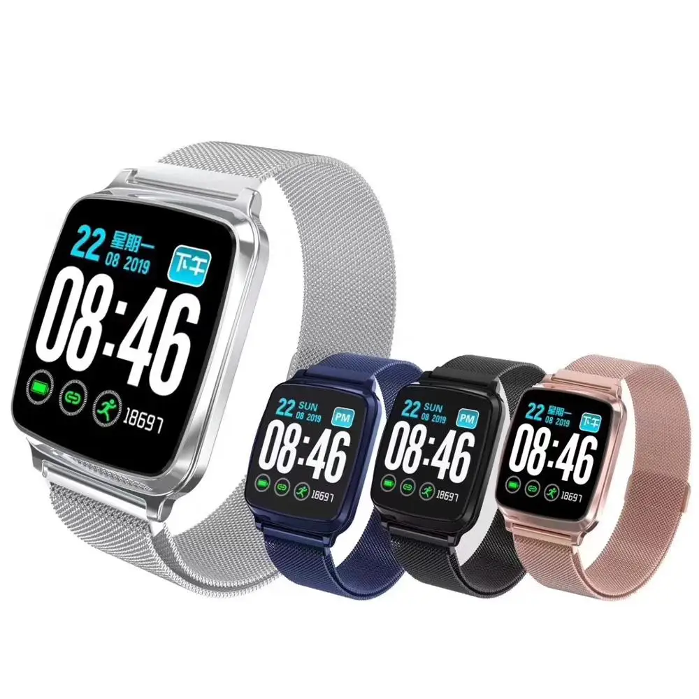 

2019 Fashion M8 IOS Android Smart Watch with Heart Rate Monitor and Metal Strap