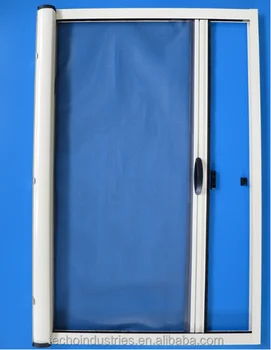 Aluminum Retractable Fly Screen Door Horizontal Roller Door Buy