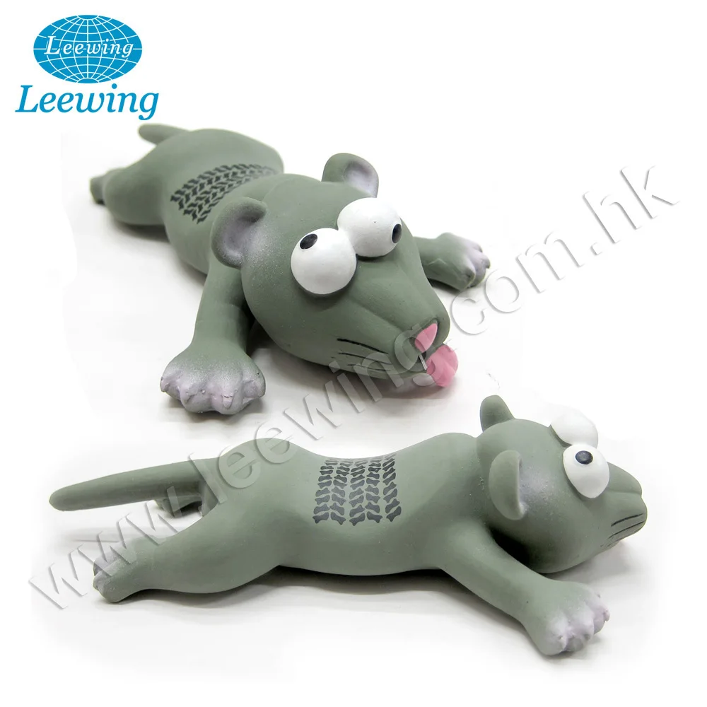 
Hot Sale Eco Friendly Product Pet Toy Manufacturer Soft Latex Customized Rat Shape Chew Interactive Pet Toys for Dogs and Cats 