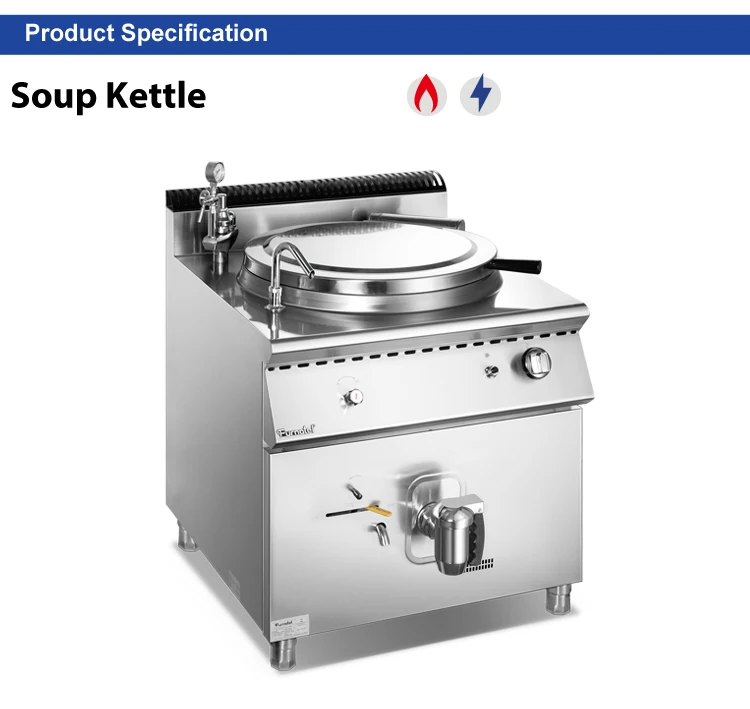 Hotel Restaurant Soup Kettle With Jacketed Boiling Pan For Sale Buy