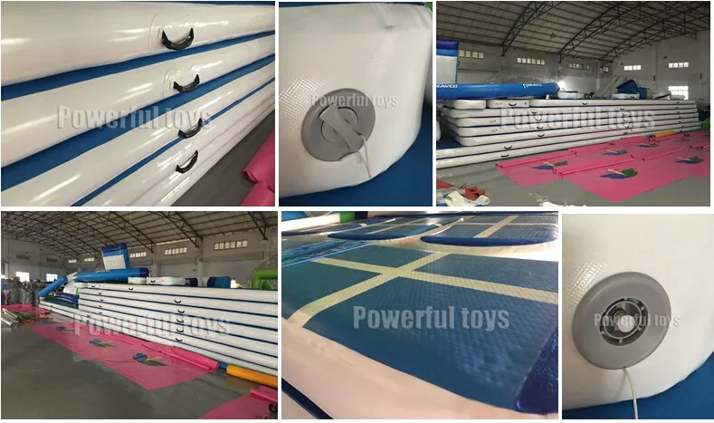 On sale Customized Logo Yoga Mat inflatable air track for gymnastics  tumbling