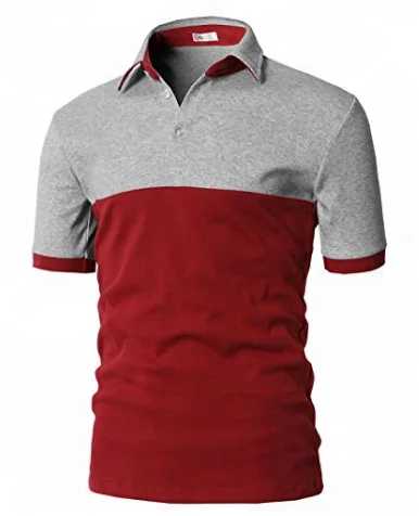 

Custom 100% cotton men's polo shirt hit color block short sleeve shirt slim fit polo t shirts of various colors