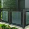 Custom Aluminum Pipe Railings Front Square Stair Handrail Disabled