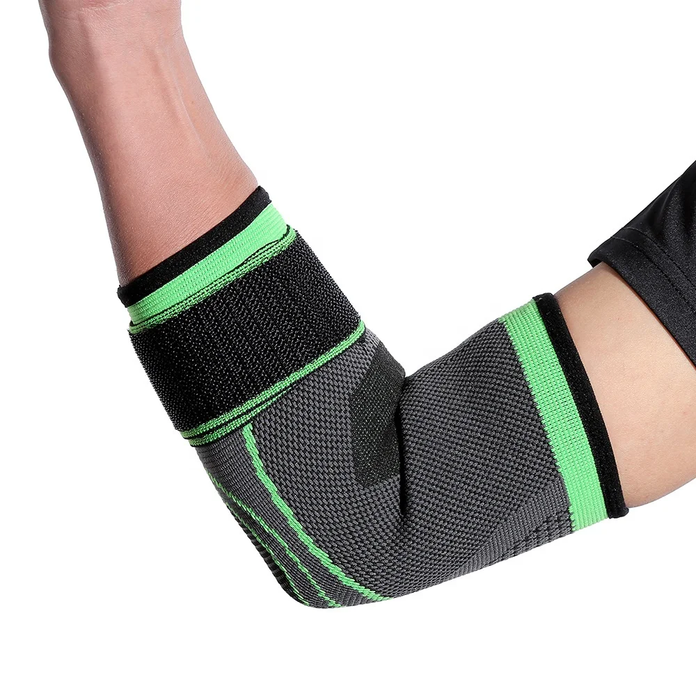 

Outdoor sports bandages knitted knee and elbow protectors for adult weightlifting fitness elbow protectors wholesale, Customized color