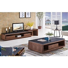 Home goods space saving furniture cabinet wood coffee table