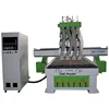 Kitchen cabinet shaping machine multi heads cnc router machine cutting /drilling machine for panel based furniture processing