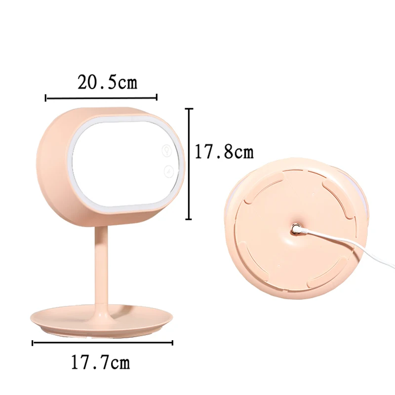 Touch Screen Dimming Mirror Plastic Led High Definition Table Led